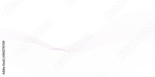 smooth flowing wave dots halftone lines dynamic blue purple pink gradient isolated on transparent