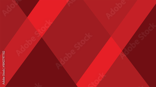 Red abstract background with geometric pattern stripes, perfect illustration for a festive Christmas holiday card or Valentine's Day banner template