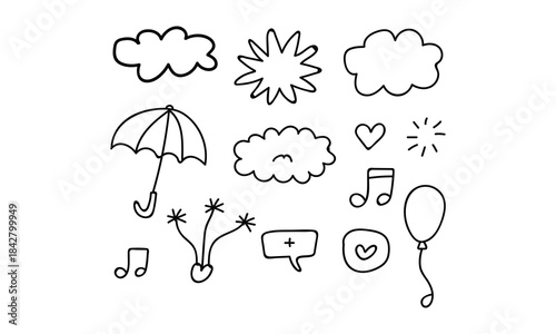 Abstract geometric shapes with vibrant color palette