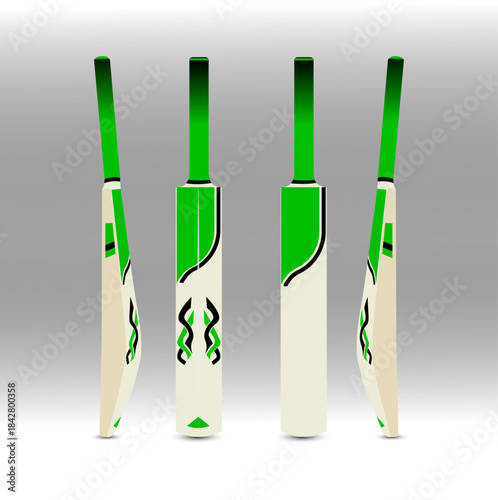 Green minimal bat sticker