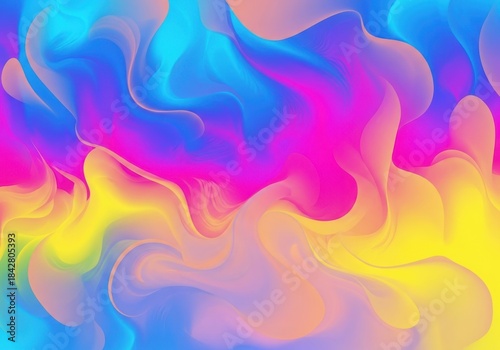 Vibrant swirling abstract paint colors blending together in a dreamy pattern