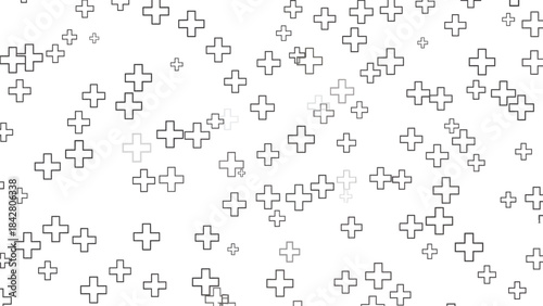 Minimalist Black and White Plus Pattern