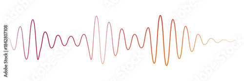 Podcast sound waves set. Waveform pattern for music player, podcast, voise message, music app. Audio wave icon. Equalizer template. Vector illustration isolated on white background adobe stock