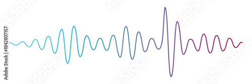 Podcast sound waves set. Waveform pattern for music player, podcast, voise message, music app. Audio wave icon. Equalizer template. Vector illustration isolated on white background adobe stock