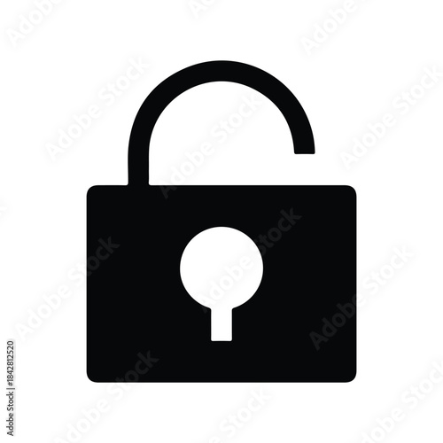 Key, lock, padlock icon