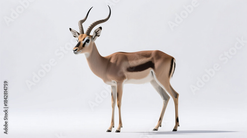 antelope isolated on white background