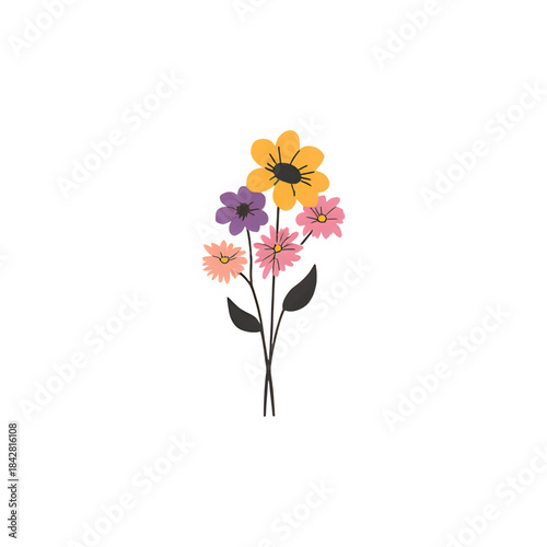 vector illustration of a flower