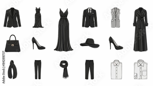 Elegant Black Fashion Collection for Women.