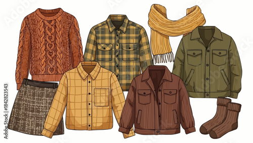 Cozy Autumn Winter Clothing Collection for Men and Women.