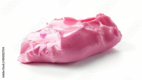 Wallpaper Mural Video A single pink soap bar sits on a clean white surface, ready for use Torontodigital.ca