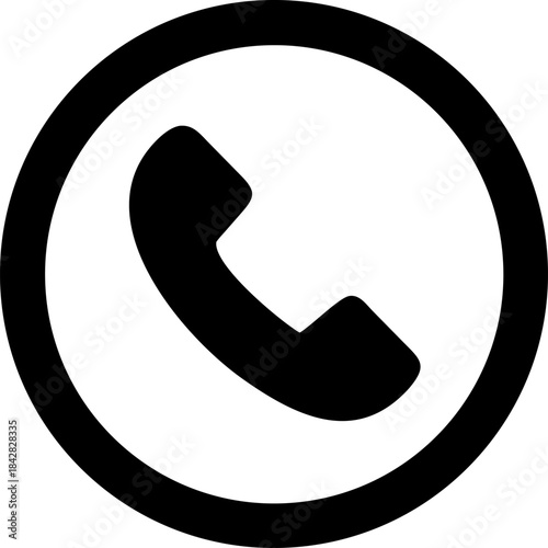 phone icon on white background