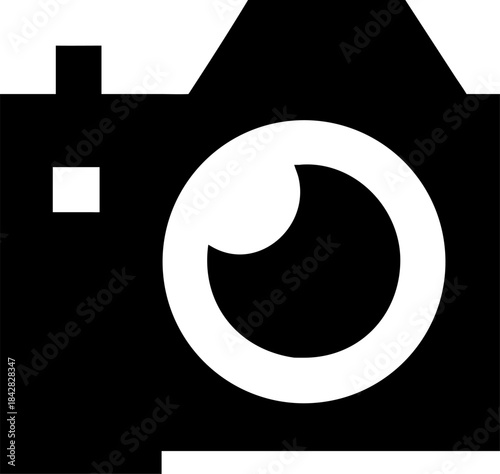 vector illustration of an abstract background with a symbol camera icon