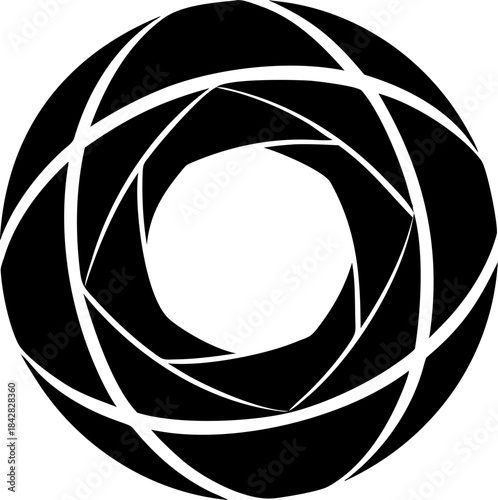 black and white camera lens