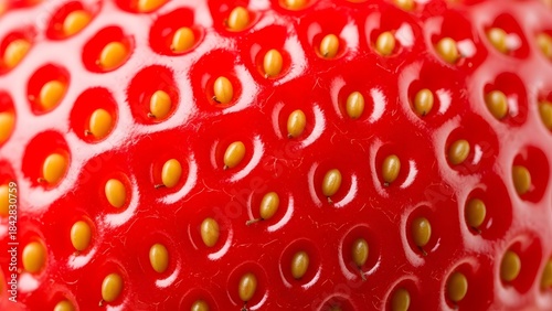 Fresh ripe strawberry with green leaf and juicy texture isolated on white background