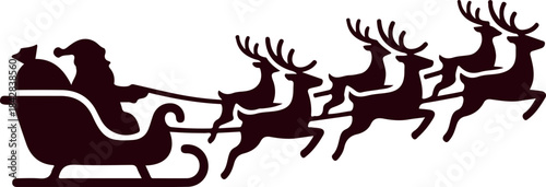 Deer silhouette vector illustration of a graceful animal in black nature design .