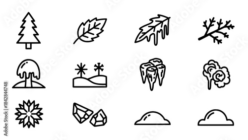 Collection of Winter and Nature Icons