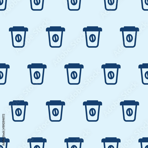 Coffee cup seamless pattern Vector illustration. coffee background for textile or fabric design