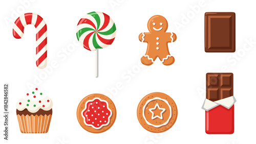 Sweet Treats Assortment of Christmas Candies and Cookies