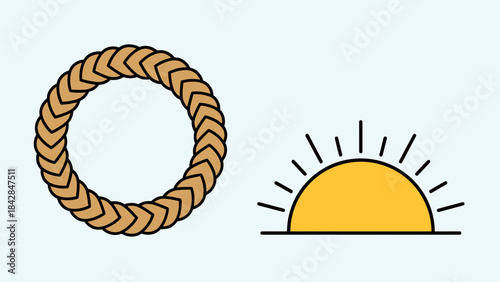 Coastal Sunrise with Vibrant Sky and Calm Waters, Scenic Seascape for Travel and Nature Inspiration