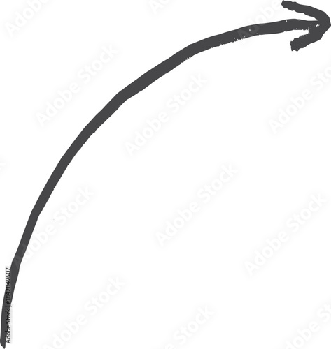 A black arrow is drawn on a white background
