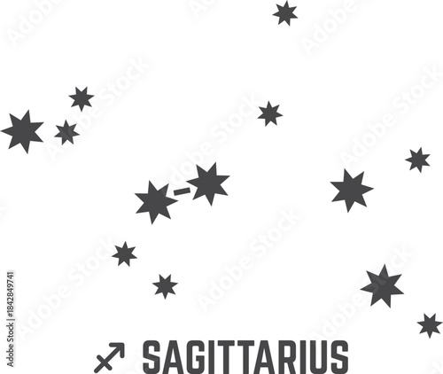 The stars are scattered throughout the image, with some closer together