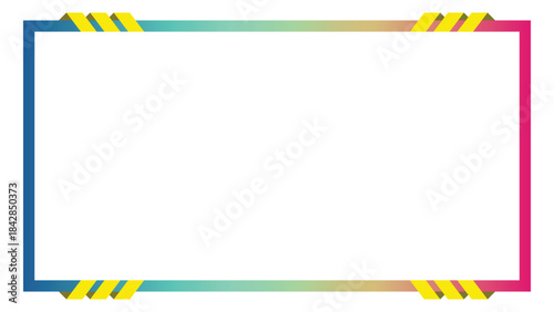 Stream overlay webcam border panel template