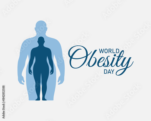 World Obesity Day Background Illustration