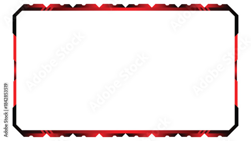 Stream overlay webcam border panel template