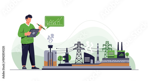 Analysis of industrial data for optimized production and environmental sustainability monitoring