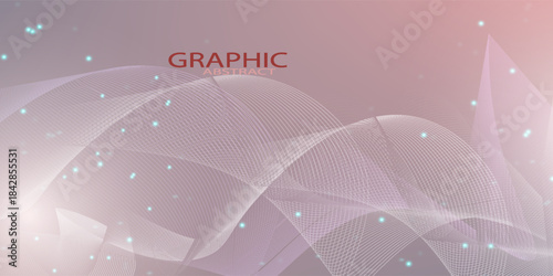 2d illustration abstract technology background concept VECTOR 10