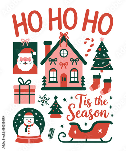 Ho ho ho tis the season  christmas t shirt design
