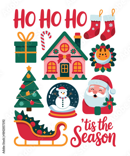 Ho ho ho tis the season  christmas t shirt design