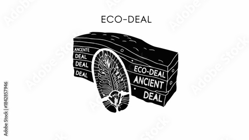 Stack of books representing ecological contracts and agreements for environmental protection.