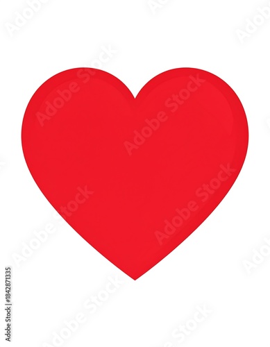 Simple red heart shape