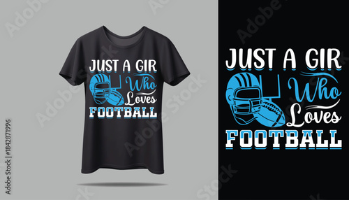 FOOTBALL creative T- shirt  design using adobe illustrator and your best choice...	