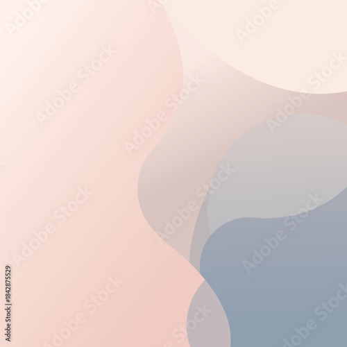 Soft Pastel Abstract Wavy Background – Minimal Fluid Organic Design