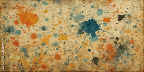 Rusty metal texture background with old brown orange grunge wall paint pattern