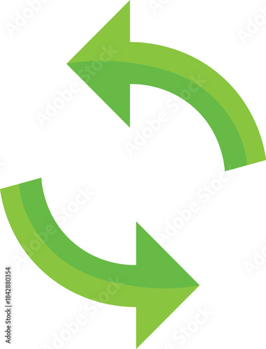 Green refresh arrows icon