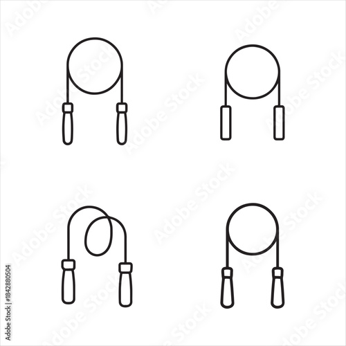 Collection of Jump Ropes for Fitness and Exercise Activities