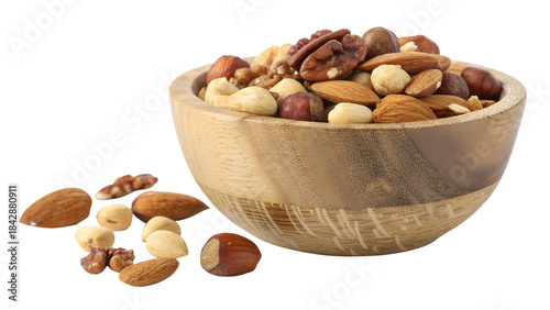 mixed nuts in a bowl