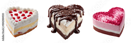 Set of A luxurious assortment of chocolate truffles arranged transparent png background. Ai generated