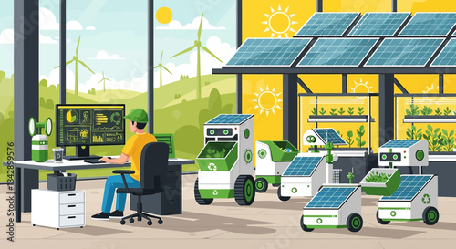 Eco-Friendly Farm Automation: Sustainable Agriculture Managed by Technology and Renewable Energy