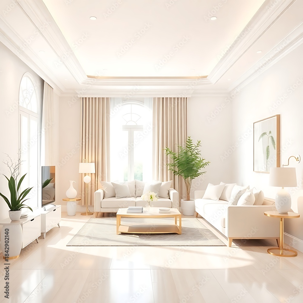 Fototapeta premium living room interior