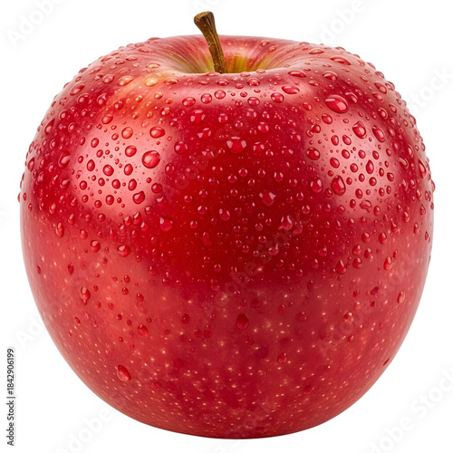 red apple isolated on white