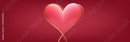 3d hearts love banner. We are hiring tag.
Recruitment agency sign. Hire employees symbol. Hiring message. Banner with 3d heart icon. Love Valentin template. Vector 