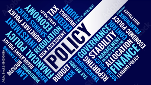 Policy Word Cloud for Governance Finance and Economic Regulation Uses