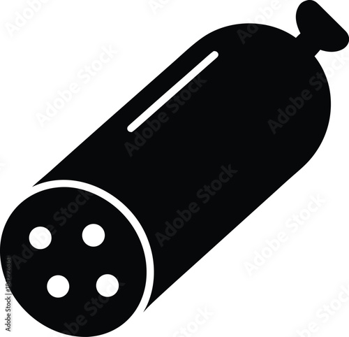 Sausage Silhouette Vector Transparent Background