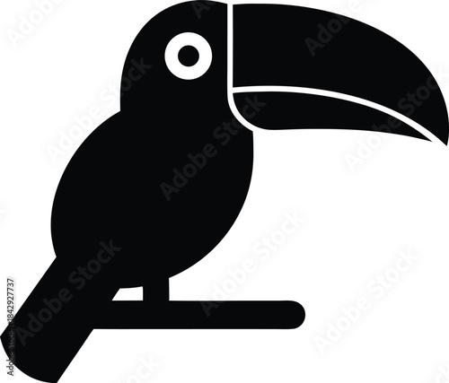 Toucan Silhouette Vector Transparent Background