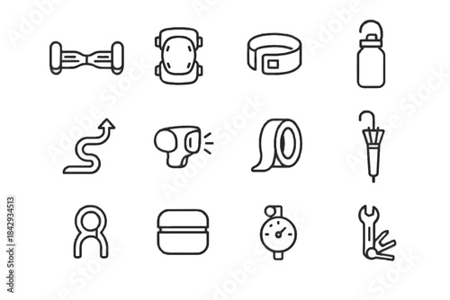 Commuting snack key shortcut umbrella gauge micro light urban clip icon knee