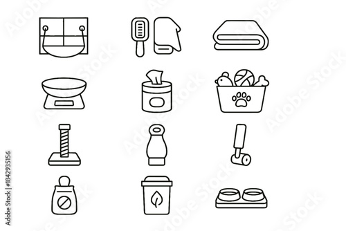 Station vector compact silicone collapsible bin hammock small roller space disposal icon